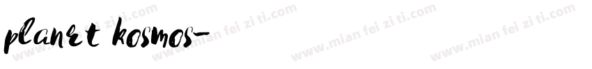 planrt kosmos字体转换